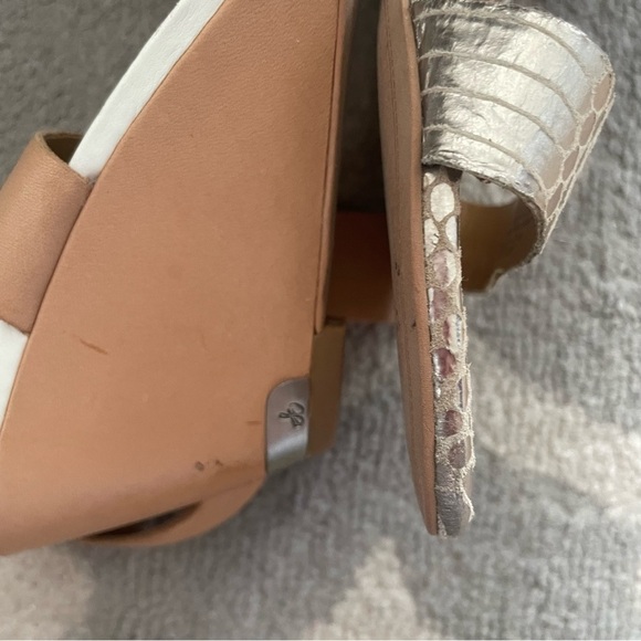 Sam Edelman Tan Leather Wedge Sandals 7.5 - Picture 6 of 12